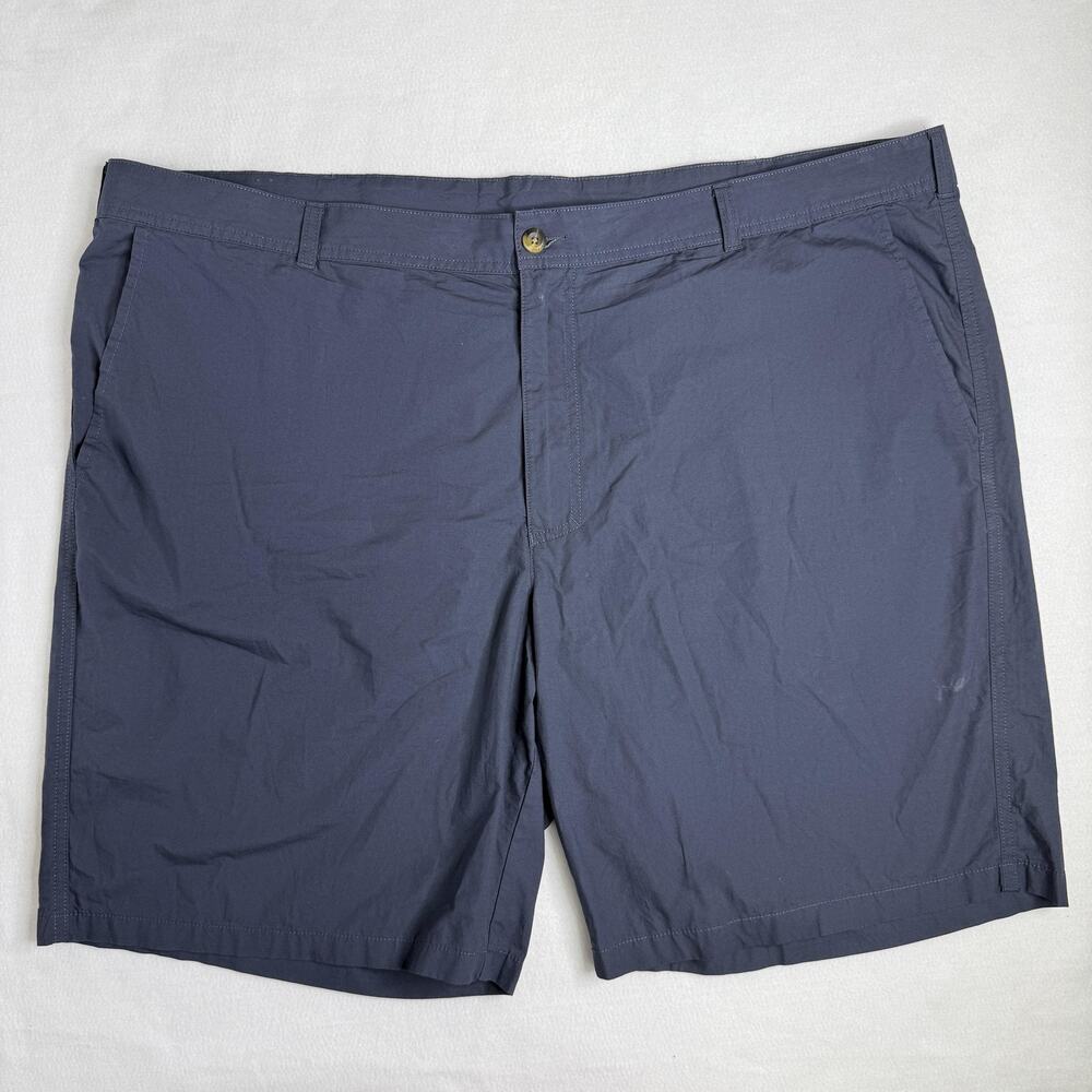 Columbia Shorts Mens 48 Blue Chino Lightweight Canvas Outdoor 10" Summer Casual